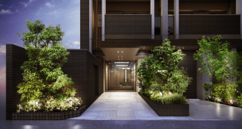 オープンレジデンシア薬院二丁目　エントエランスアプローチ完成予想図