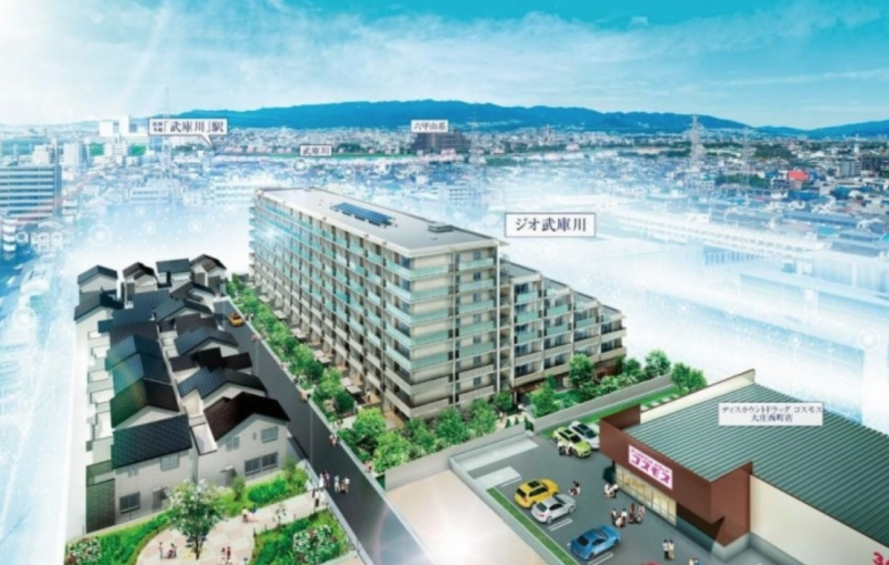 ファイル:ジオ武庫川 外観 街並み完成予想図.png