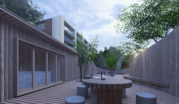 スタンスレジデンス植物園外苑（仮称）　Private Park The  Garden 完成予想図