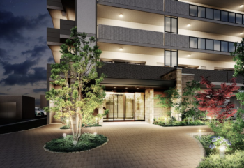 アルファステイツ笹沖　エントエランスアプローチ完成予想図