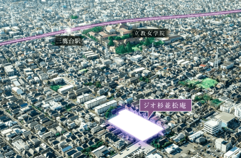 ファイル:ジオ杉並松庵 周辺写真CG合成.png