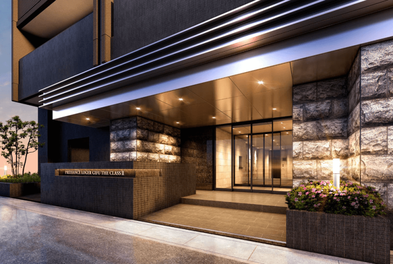 ファイル:プレサンス ロジェ 岐阜 ザ・クラスII エントエランスアプローチ完成予想図.png