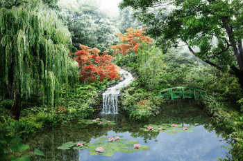 リバーガーデンタワー 上町台筆ヶ崎　睡蓮の池 完成予想図