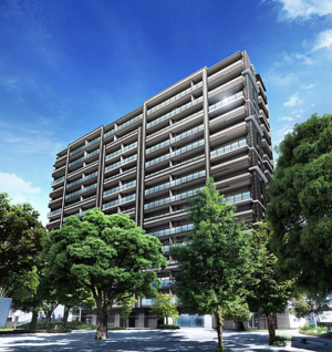 クレアホームズ高知本町 ザ・パークフロント　外観完成予想図