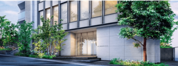 ピアース白金台三丁目　エントエランスアプローチ完成予想図