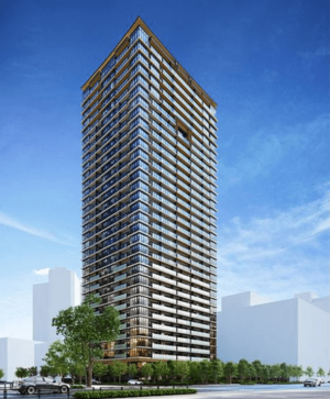 プラウドタワー芝浦　外観完成予想CG2