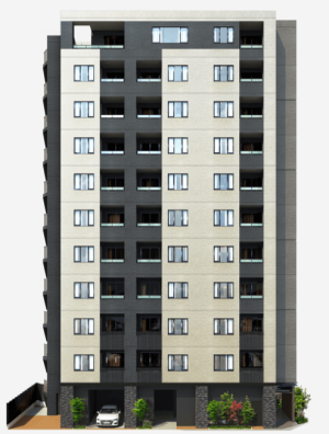 プレミアムレジデンス町屋　外観完成予想図