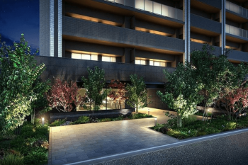 サーパス薬師堂　エントエランスアプローチ完成予想図