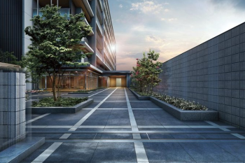 シエリア高槻松原町　エントランスアプローチ完成予想図