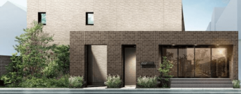 イニシアテラス目黒学芸大学　エントランスアプローチ完成予想図