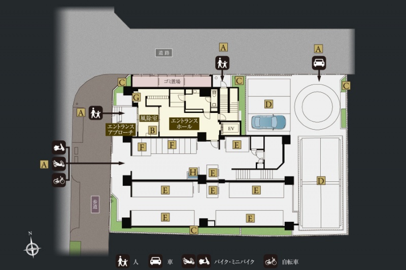 ファイル:プレサンス ロジェ 上前津駅前敷地配置図.jpg