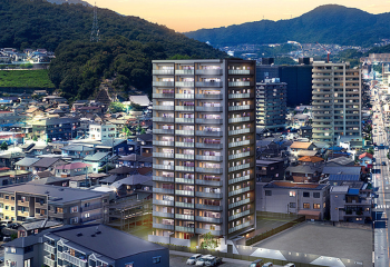 エールヴィータ大町アヴェニュー　外観完成予想図