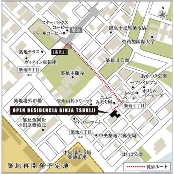 ファイル:オープンレジデンシア銀座築地 周辺案内図.jpg