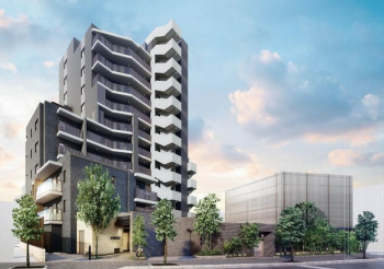 ザ・パークハウス 五反野　外観 （北東側）完成予想図