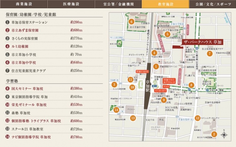 ファイル:ザ・パークハウス 草加教育施設.JPG