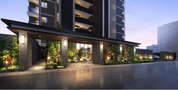 デュオヒルズ伊勢崎　エントエランスアプローチ完成予想図