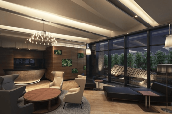 ドレッセタワー新綱島　ロビーラウンジ完成予想CG