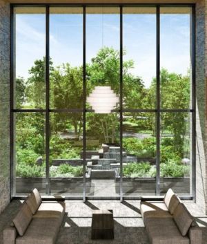 プラウドタワー芝浦　エントランスホール完成予想CG1