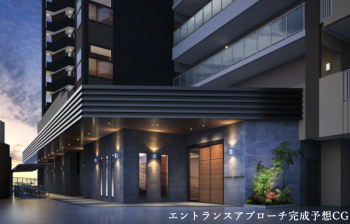 ランドアーク島瀬　エントエランスアプローチ完成予想図