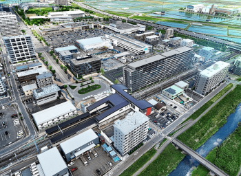 レーベン小鶴新田 THE ONE　外観完成予想図3　周辺環境