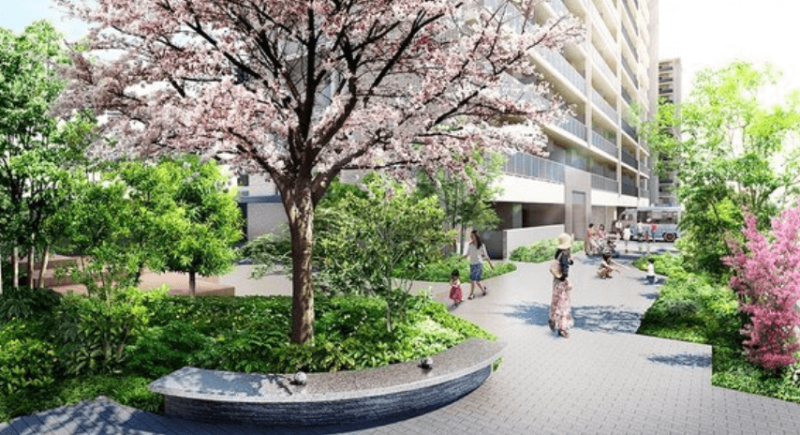 ファイル:ローレルスクエアOSAKA LINK デッキテラス完成予想図.png