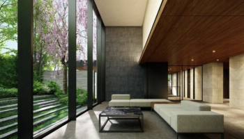 グランドメゾン鷺沼コート　ラウンジ完成予想CG