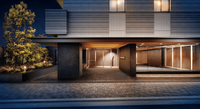 ファイル:サンメゾン三国ヶ丘レジデンス エントエランスアプローチ完成予想図.png