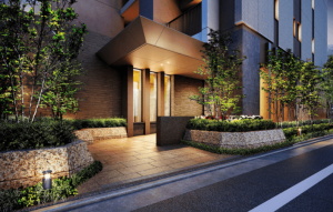 ザ・新井口プレイス　エントランスアプローチ完成予想図