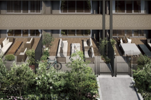 シエリア西宮武庫川　専用庭完成予想図