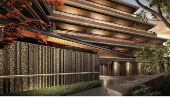 プラウド弦巻ガーデンテラス　エントエランスアプローチ完成予想図