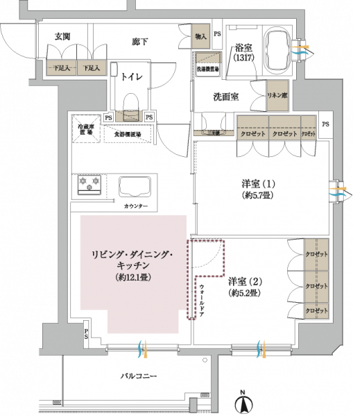 ファイル:リストレジデンス上野黒門町type b.png