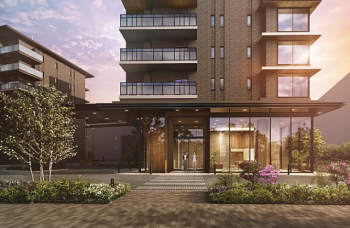 ルネ鎌倉深沢　エントエランスアプローチ完成予想図