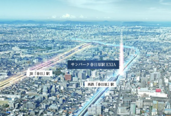 サンパーク春日原駅EXIA　周辺写真CG合成
