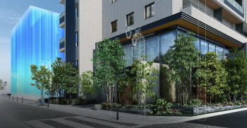 プラウド武蔵新城ステーションマークス　エントエランスアプローチ完成予想図