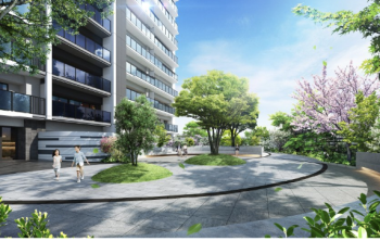 レ・ジェイド南港 HANA-TERRACE　中庭完成予想図