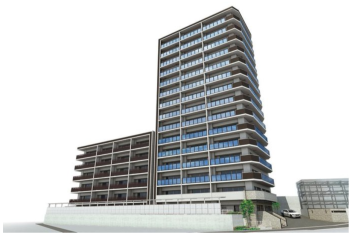 ヴェルディ廿日市［ステーションテラス］　外観完成予想図