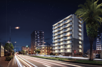 クレイルシティ宇部松山町　外観完成予想CG