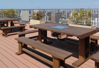 グランファーレ桑園パークサイド　屋上庭園（スカイガーデン）完成予想図 ※無料BBQコーナーあり