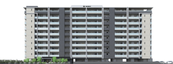 サングレート箱崎公園サウスグランデ　外観完成予想図