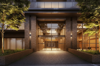 シティテラス金町　エントランス完成予想CG