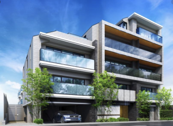 ピアース自由が丘レジデンス　外観完成予想CG