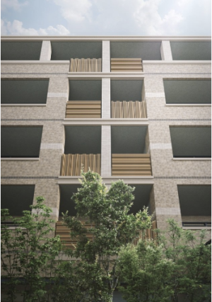 フリーディア大濠公園レジデンス　外観完成予想図