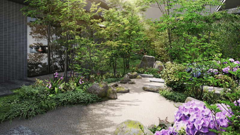 ファイル:プレミスト中野通り 景刻庭（中庭）完成予想図.png