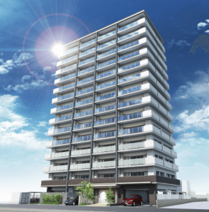 ヴェルディ・ソレイユ春日　外観完成予想図