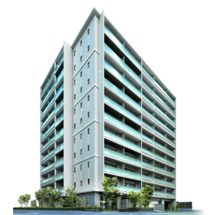 エクセレントシティ横浜桜木町プロジェクト　外観完成予想図1