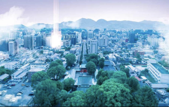 グランドオーク藤崎宮　周辺写真CG合成