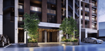 グランフォーレ日吉レジデンス　エントエランスアプローチ完成予想図