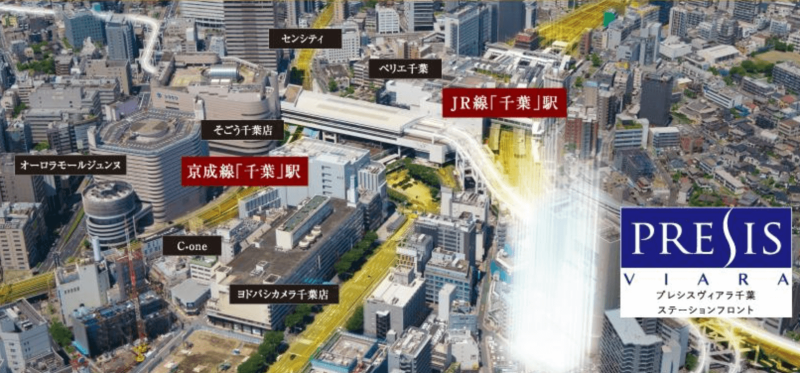 ファイル:プレシスヴィアラ千葉ステーションフロント 周辺写真CG合成.png