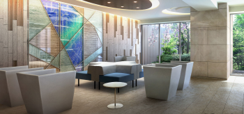 プレミスト西金沢 ステーションフロント　エントランスホール完成予想CG