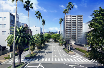 クレアホームズ鷹匠公園前 ザ・プレミアム　外観完成予想CG2